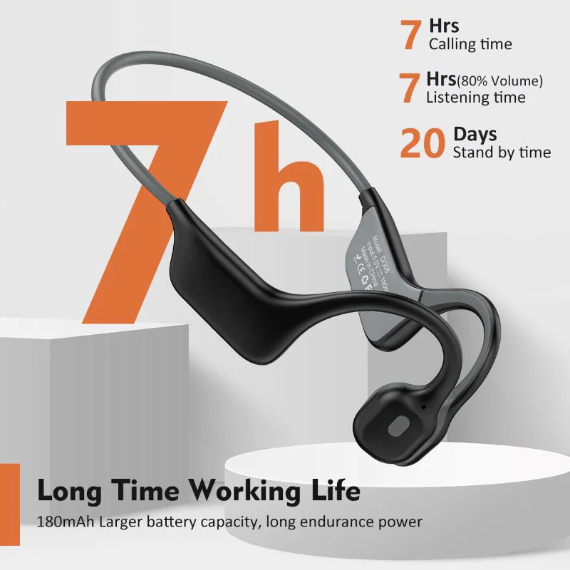 STARSKY New Upgrades DG08 Open Ear Bone Conducting  Headphones Waterproof for Sports Outdoor