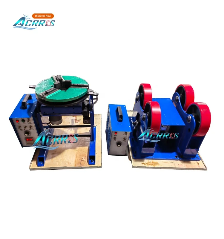 220V Automatically Rotating Table Rotary Pipe Tube Welding Positioner with 200mm Chuck