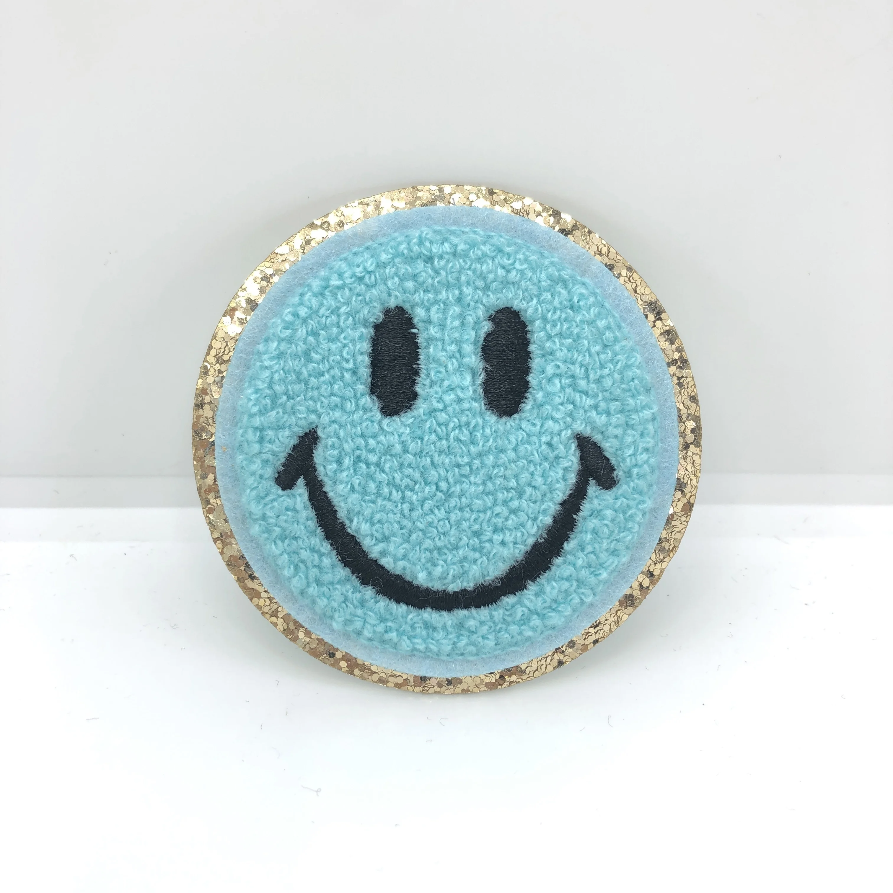 Smiley face patch Sticker for Sale by kattiejaney