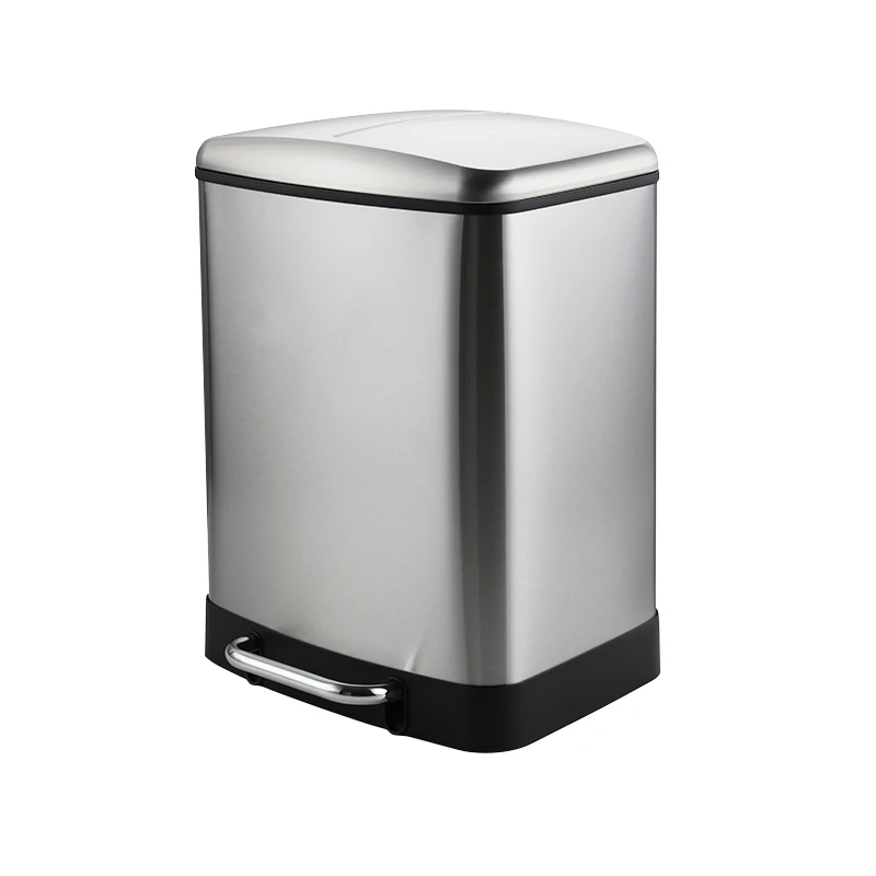 Jf Brand 10l Waste Bin 2.2gallon Stainless Steel Trash Bins For Bedroom ...