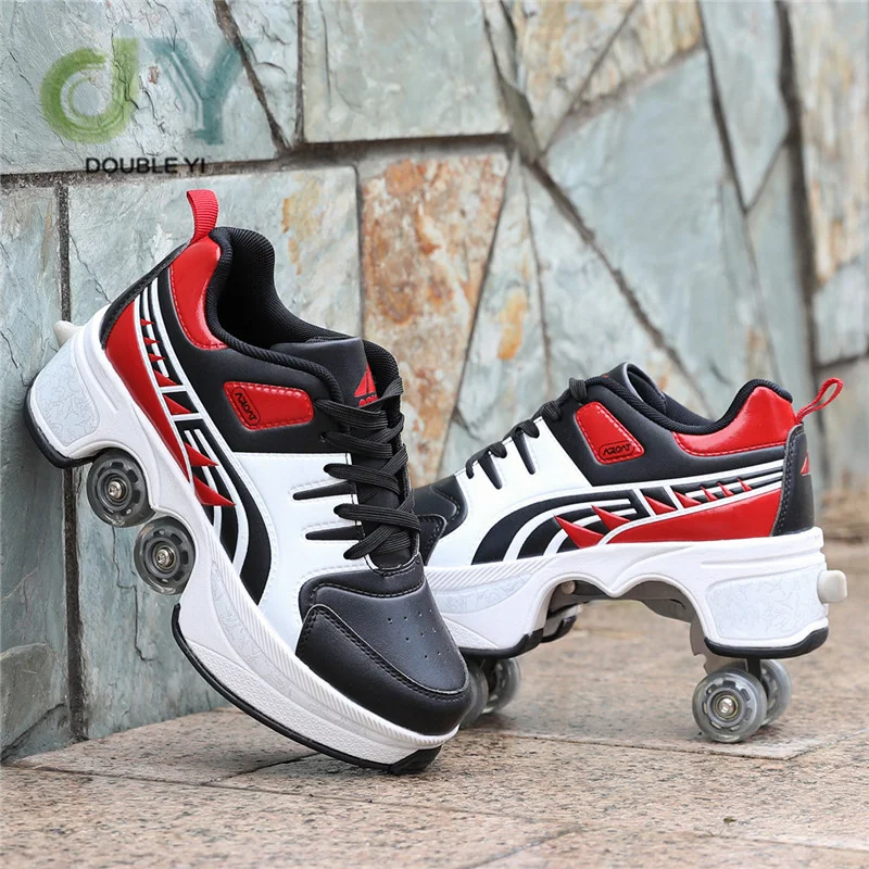 Deformed Shoes and Roller Skates For Adults Wholesale 4 Wheels Skate Shoes