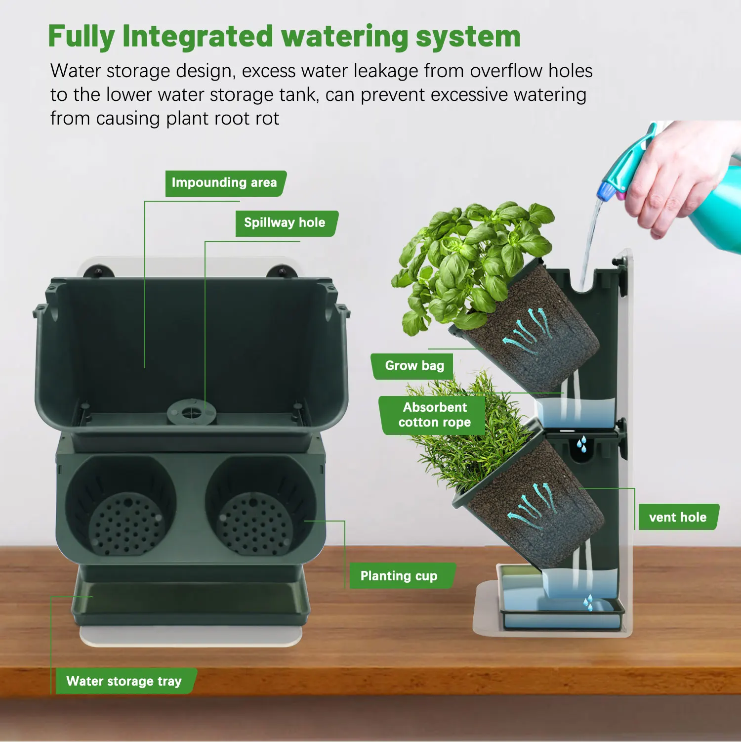 Kit de Cultivo Vertical para Plantas de Cozinha com 8 Vasos para Jardim de  Ervas em Ambientes Internos Brasil Alface| Alibaba.com, image size:1500x1501