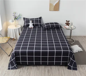 Home Bed Sheet SetPolyester Bedsheet Set Bedding Set King Queen Bed Sheet