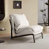 Beige white-dove velvet-single chair-soft waxy skin-friendly