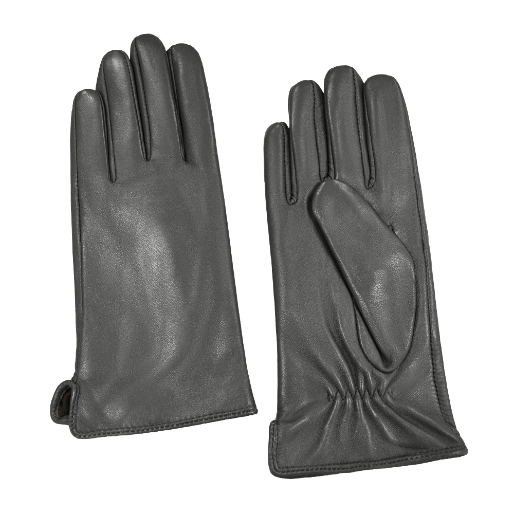 Wholesale Winter Casual Goat Leather Gloves for Women Fashionable Simple  Plain Dress Gloves for Ski Sports Direct Manufacturer