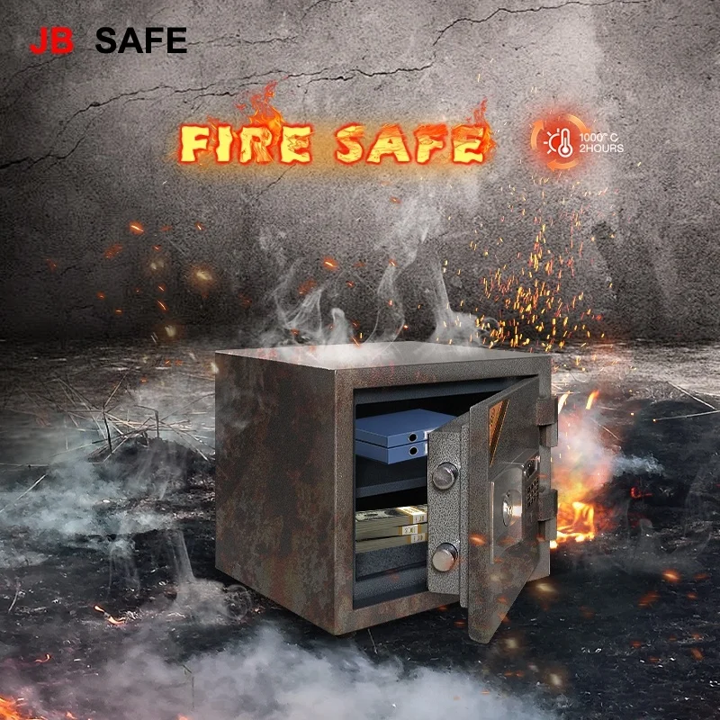 JB Cofre 2 Hours Fireproof Safe Deposit Box Digital Safe Security Fireproof Safes