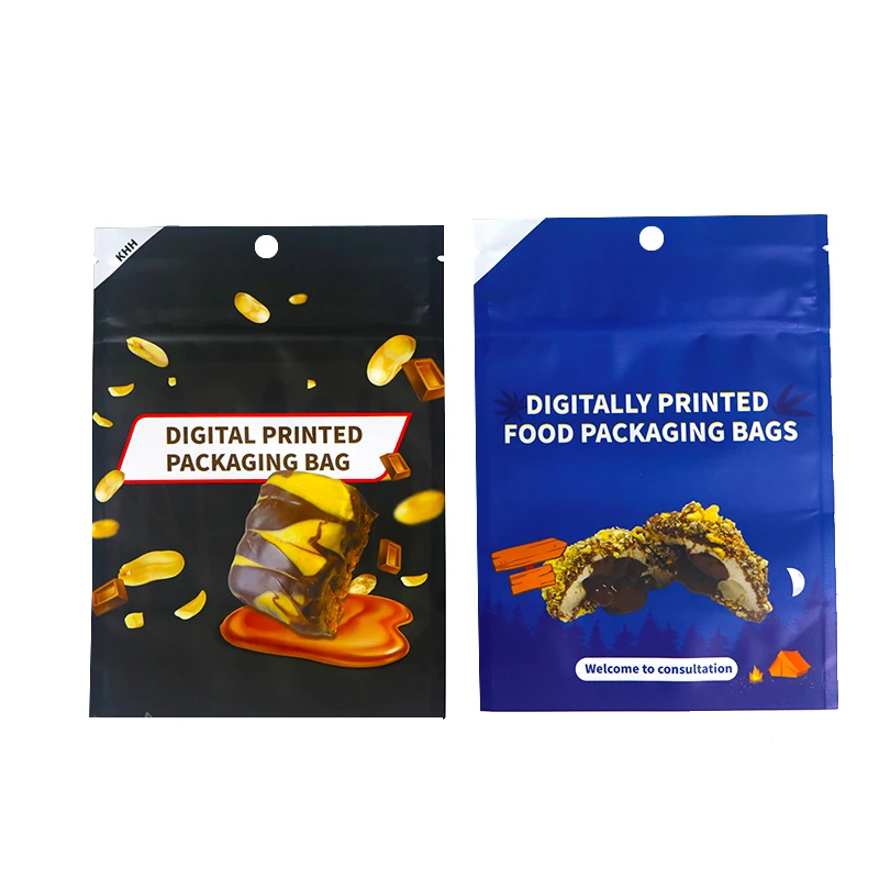 Digital Printing Moq 200 Food Grade Material Flexible Plastic Stand Up