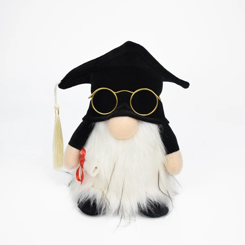 6 дюймов Заводская выпускной подарки гномик Гоблин ткань мягкие маленькие выпускник гномов со светодиодной подсветкой для аспирантов