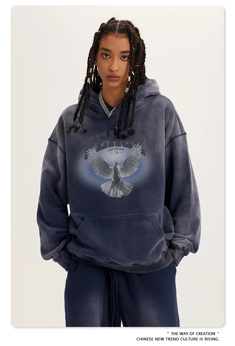 Custom Plain Bulk Hoodie Manufacturers Heavyweight 100 Cotton French