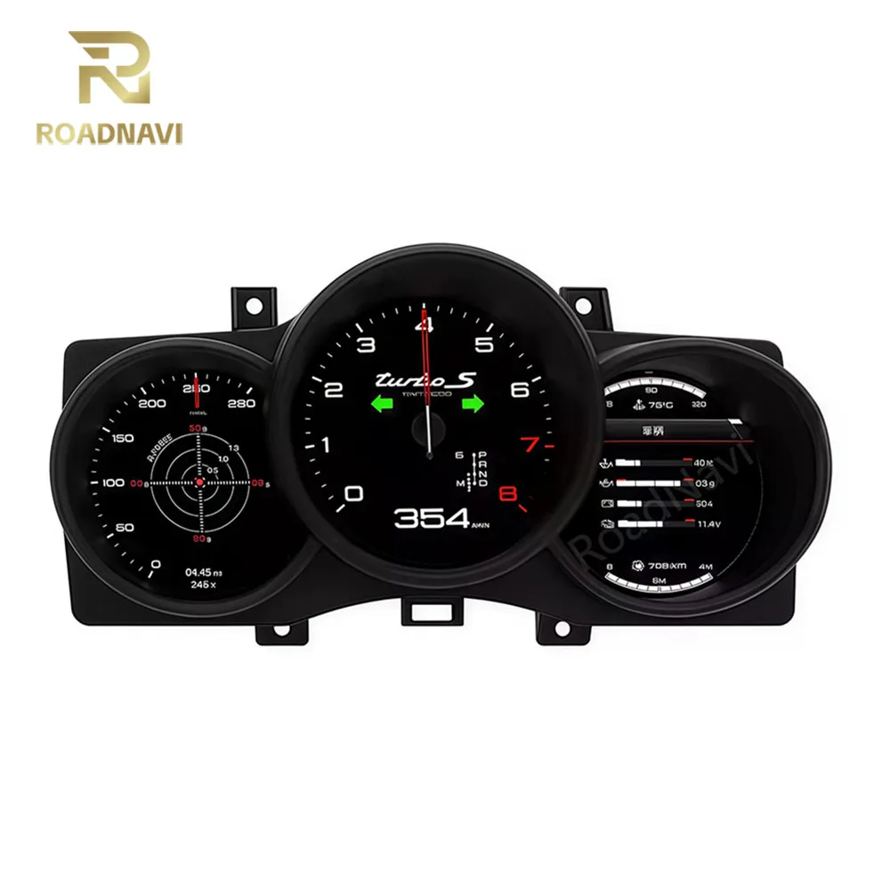RoadNavi ポルシェ用 デジタルメータークラスター 液晶ダッシュボード