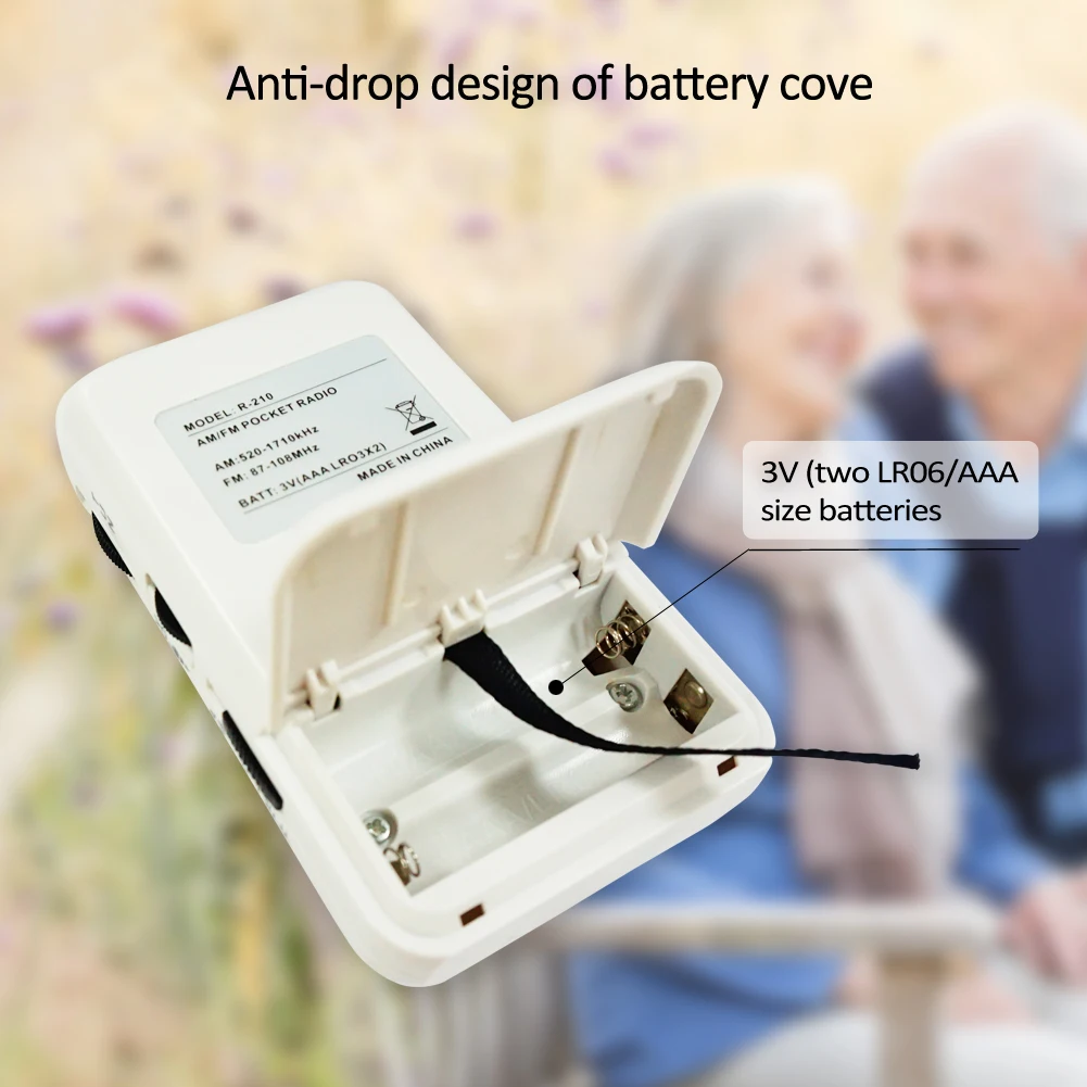 Long Lasting Battery Operated World Pocket  Radio Portable AM FM Radio Receiver for Sale