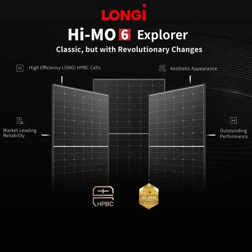 Longi Solar Panels Prices Himo6 450w 440w 430w 420w Black Frame Longi Solar Panel In Stock Roof 0735