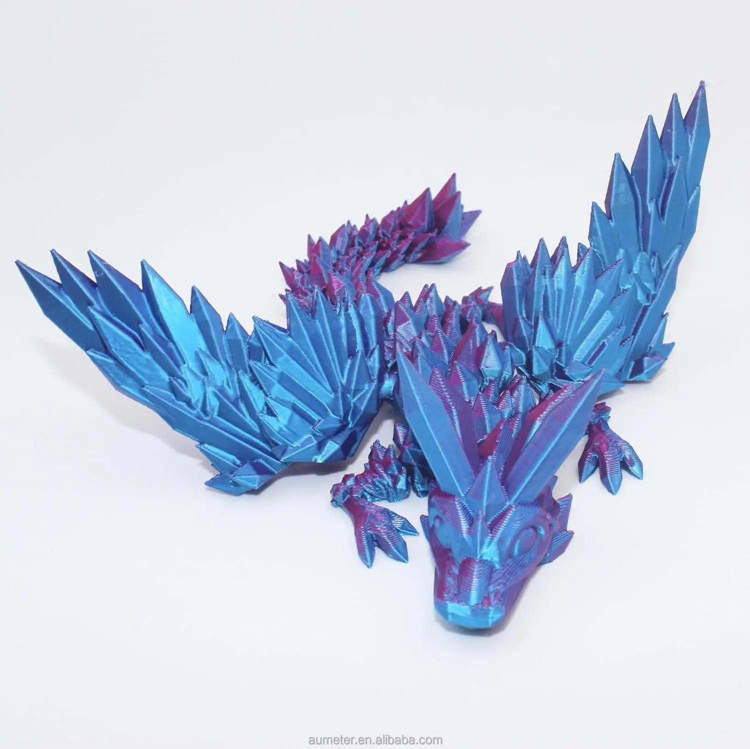 3d Printed Gem Articulated Dragon Rotatable 3d Dragon Toy Mystery ...