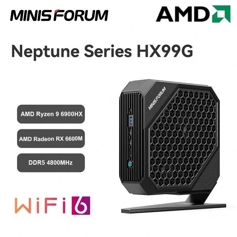 Minisforum HX99G Gaming Mini PC - AMD Ryzen 9 6900HX