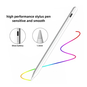 ID715A Aluminum Alloy active stylus touch pen for Apple iPad 2018-2021 2nd generation pencil