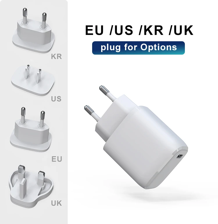 3pin uk wall charger usb-c adapter 30w