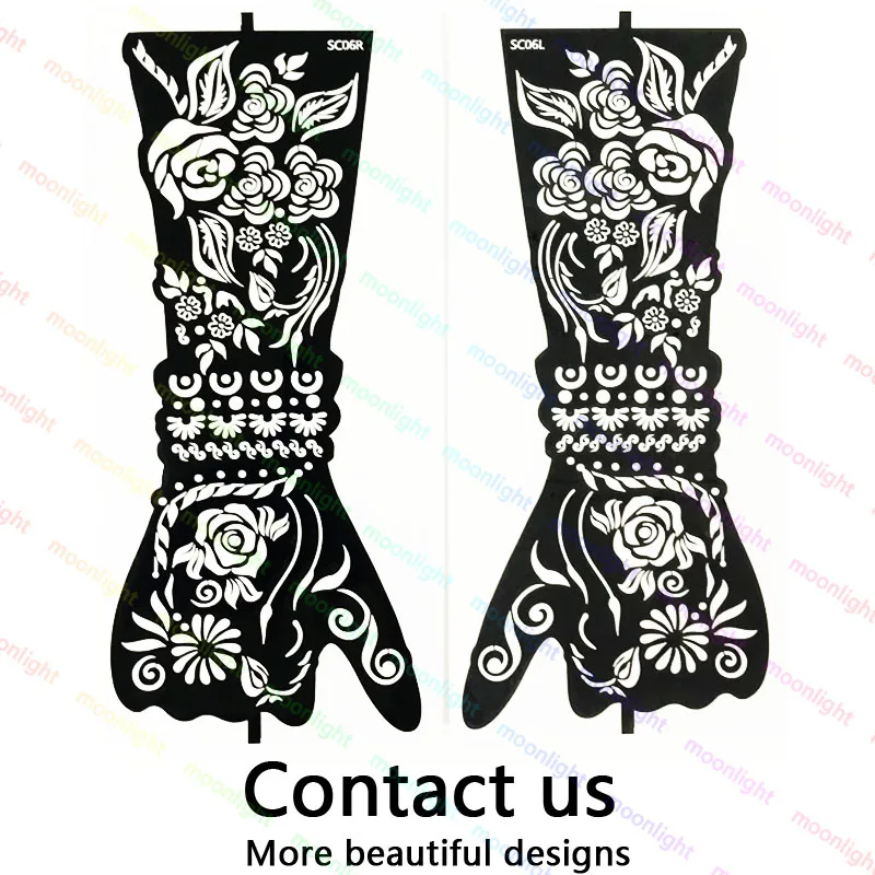 Full hands bridal mehndi Stikers | Mehndi Stikers Price | Henna Stencils  Arabic design full hands - YouTube