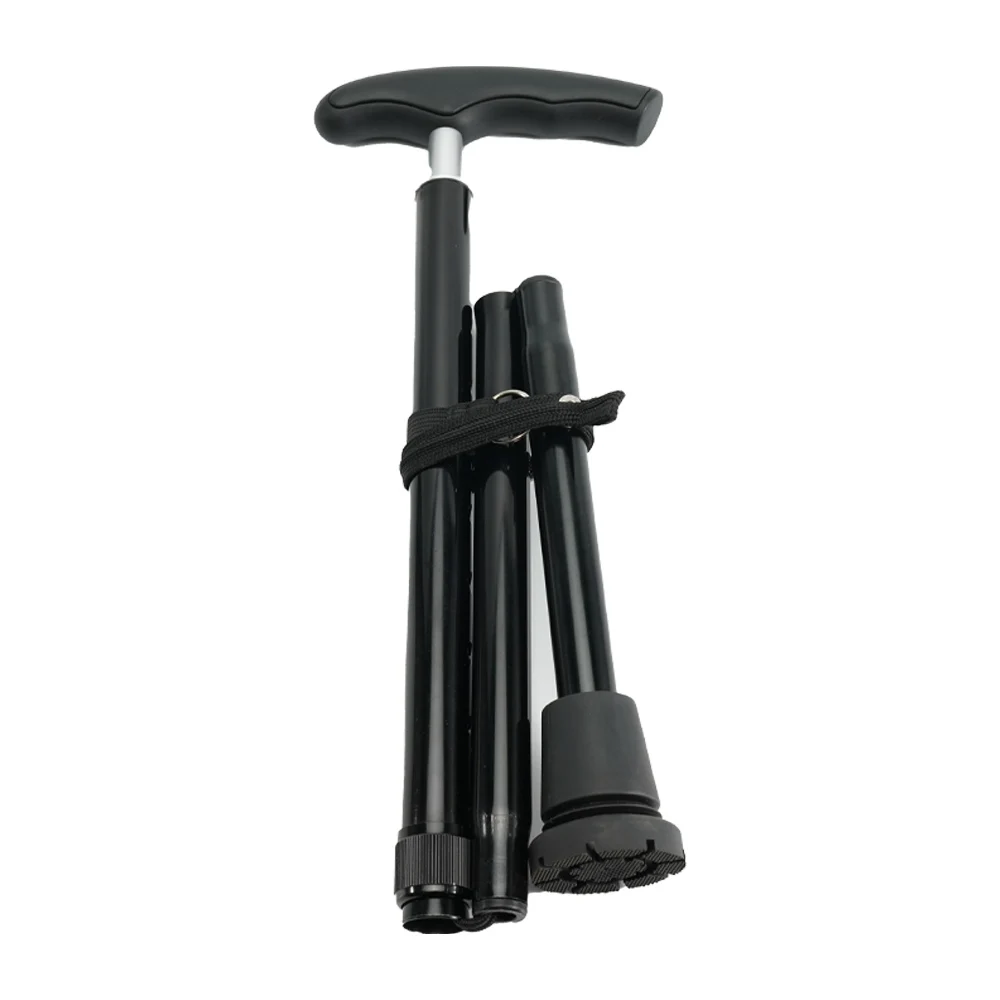 Compact Outdoor Medical Walking Stick for Elderly and Disabled Comfortable Crutch Design