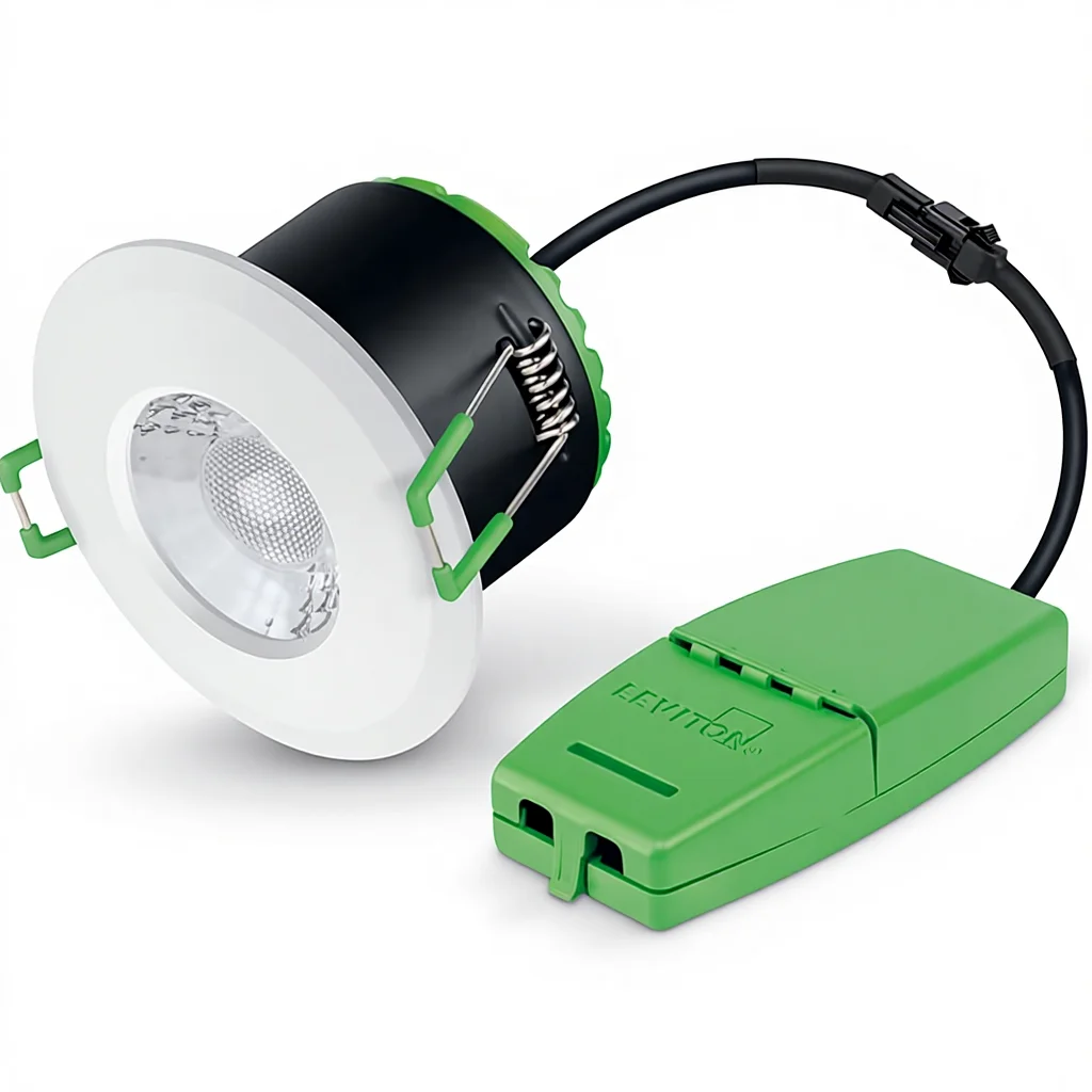 JC1001/WH JCC V50 Modern inbyggd, avstängbar LED-nedåtbelysning med brandskydd