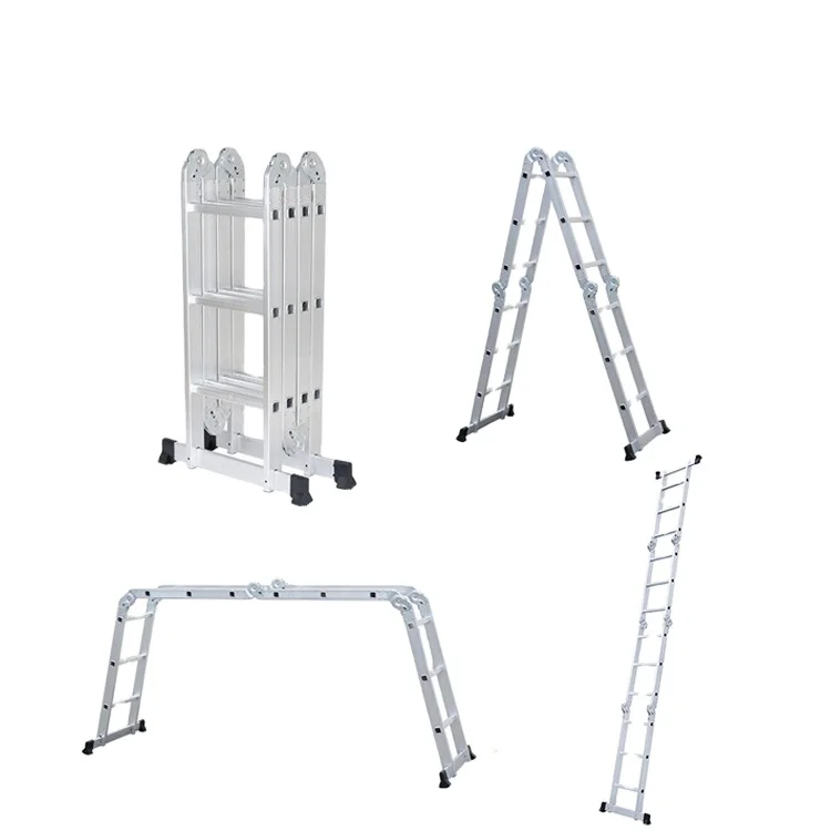 Factory En131 Telescopic Ladder Aluminum Multi-purpose Ladder for Garden Warehouse Construction