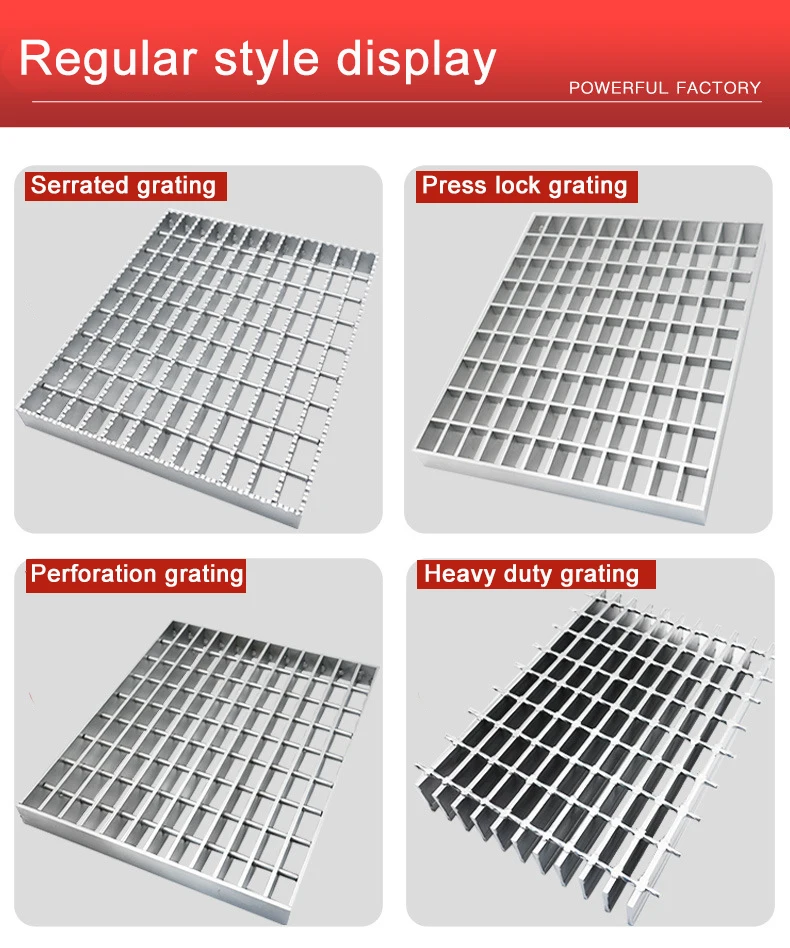 Heavy Duty Customized Galvanized Serrated Welded Steel Grating Trench ...