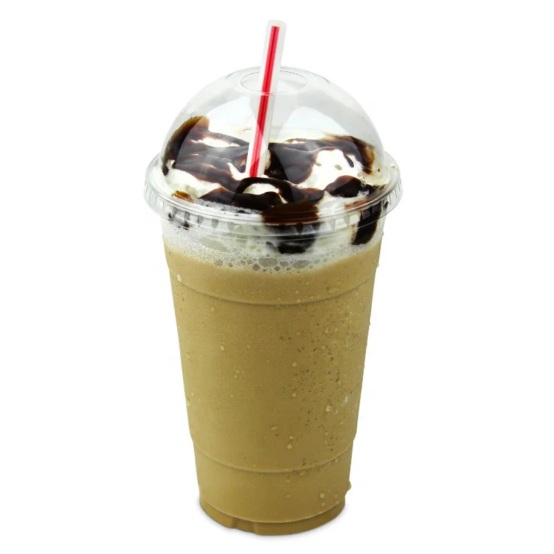 Fuling Plastics Oem Brand Milkshake Cups 12oz clear logo Printing Plastic Pet Slush Ice Cups with Custom logo