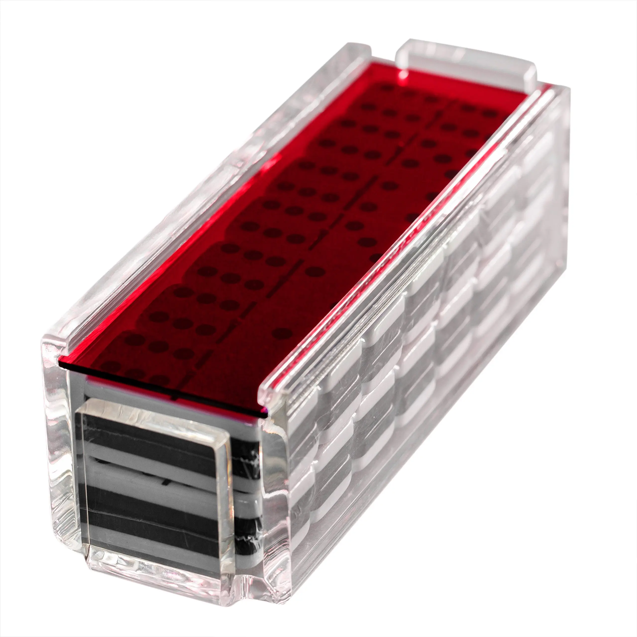 YAGELI Transparent Luicte Custom Dominoes Display clear Acrylic Dominoes for Sale