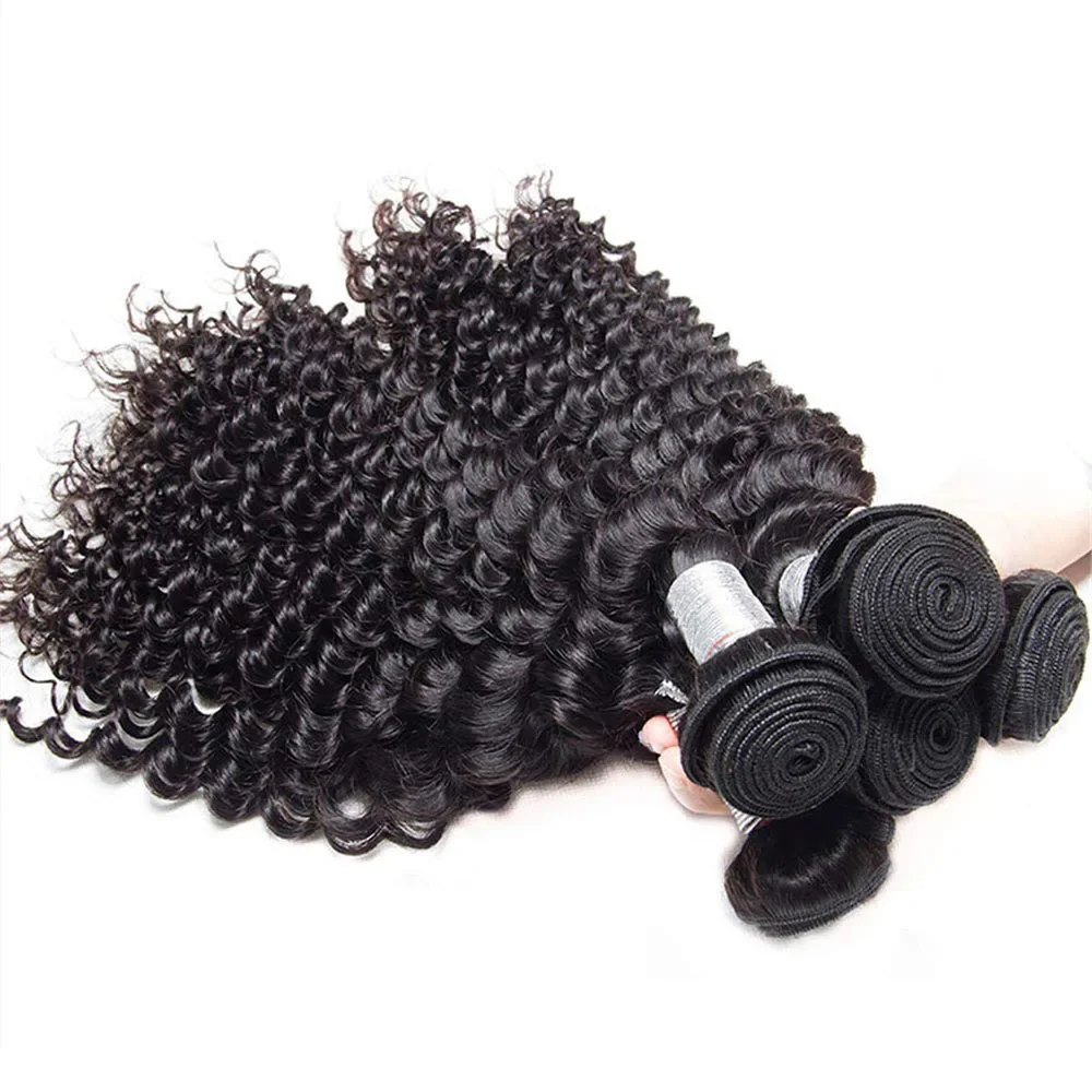 12A Deep Wave Curly Human Hair Bundles Brazilian Hair Weave Remy Human Hair Bundles 32 Inch Bundles Hair Extensions For Women_voghion.com