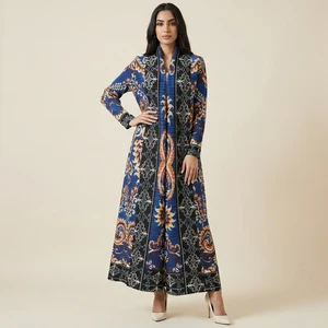 Factory Wholesale Miyake Pleated Abaya Middle East Style Plus Size Elegant Abaya Women's Casual Robe