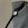 Black belt silver frame white face