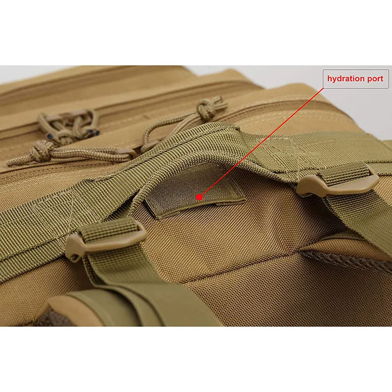Custom Logo Large Capacity Outdoor Survival Backpack Waterproof Tactical Backpack Bag Training Camping Backpack