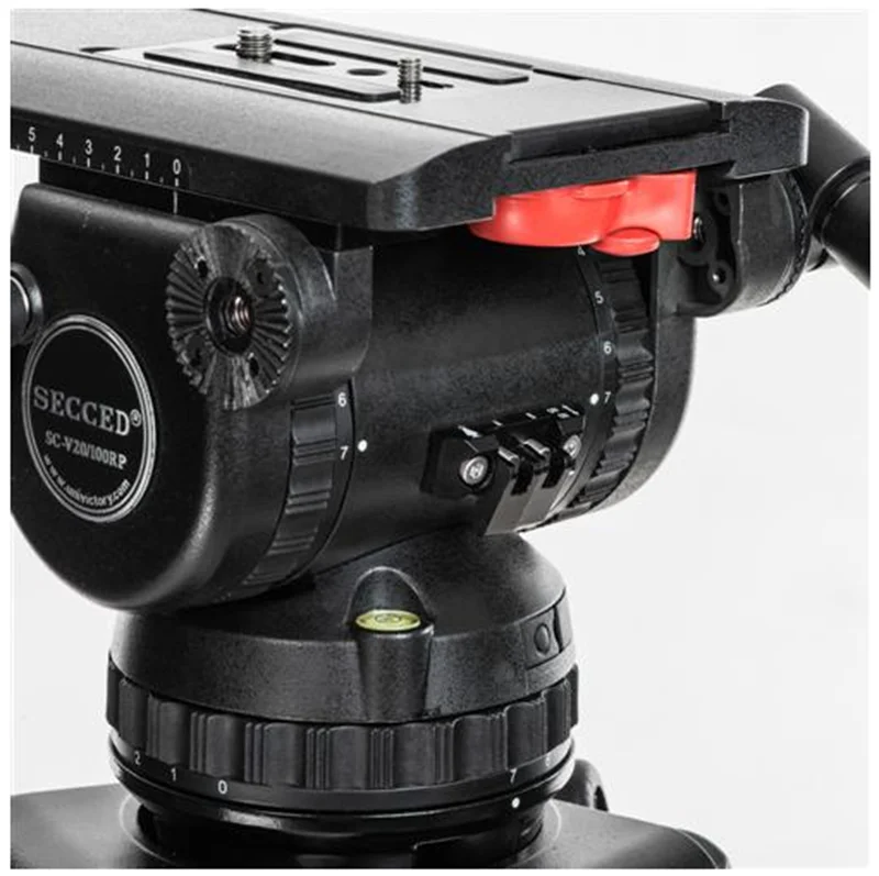 Factory Secced Reach Plus 4 Professional Broadcast CCTV Heavy Duty Video Camera Carbon Fiber Tripod 65KG Payload