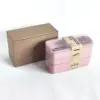 Ht6460-900ml wheat 3-layer lunch carton-pink-60 boxes