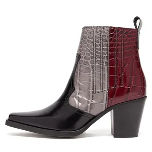 Ladies Square Toe Western Booties 2019 Cowboy Boots for Women