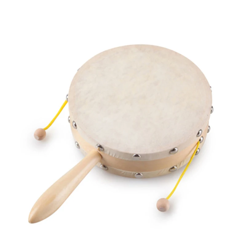 Yiurse Tamburo A Sonagli, Tamburo A Sonagli Per Bambini - Sonaglio Musicale In Legno,Tamburo A Sonagli In Stile Cinese, Tamburo A Sonagli In Legno, Strumento A Percussione Tradizionale Cinese Per - Foto 7