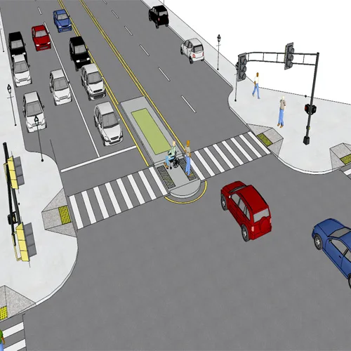 ソーラー無線横断歩道信号灯システム｜LED信号｜在庫あり