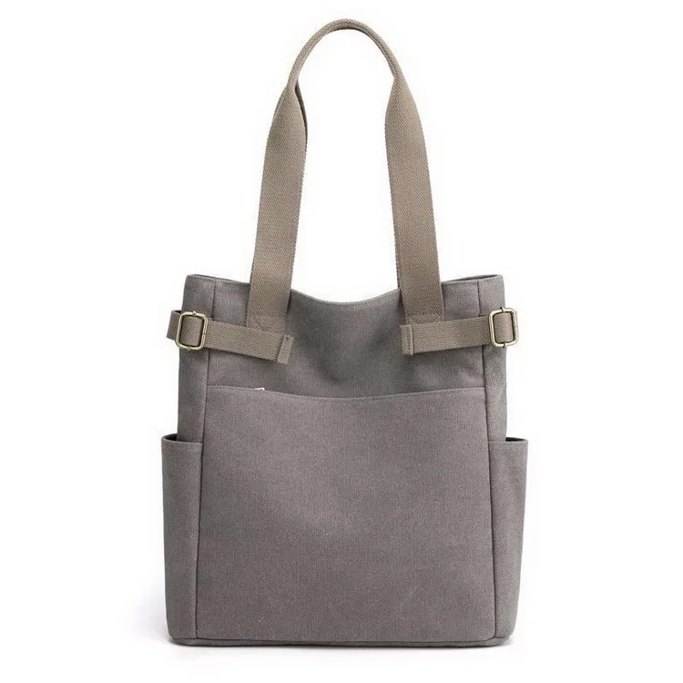 Multi Functional Heavy Duty Work Leisure Tote Bag Cotton Canvas Plain Shopping Bags Custom Print