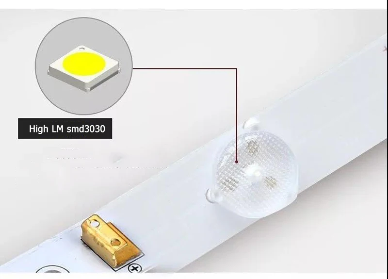 Diffuse Reflection Strip Light Advertising Box Slim 12W White Lattice Back Light Rigid Strip Light Lens