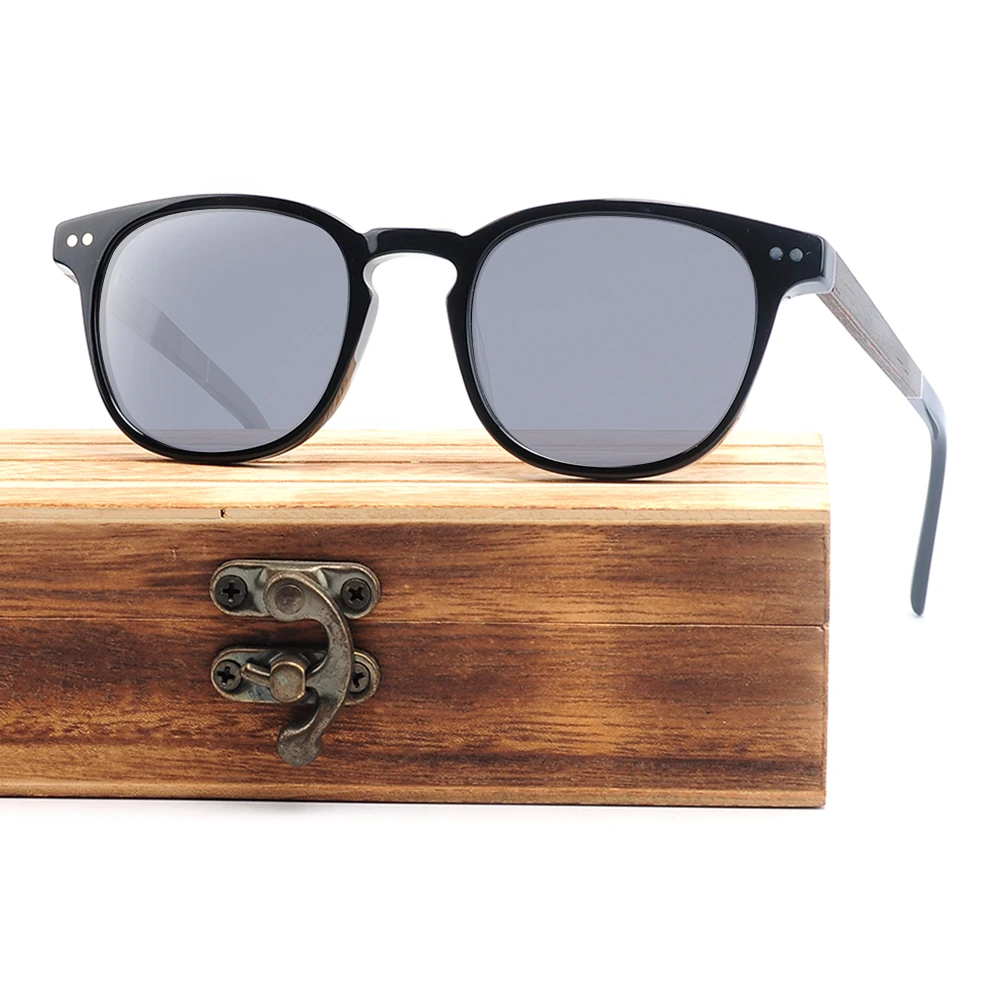 Factory Direct Shipment Wholesale Acetate and Wood Sunglasses LS6030