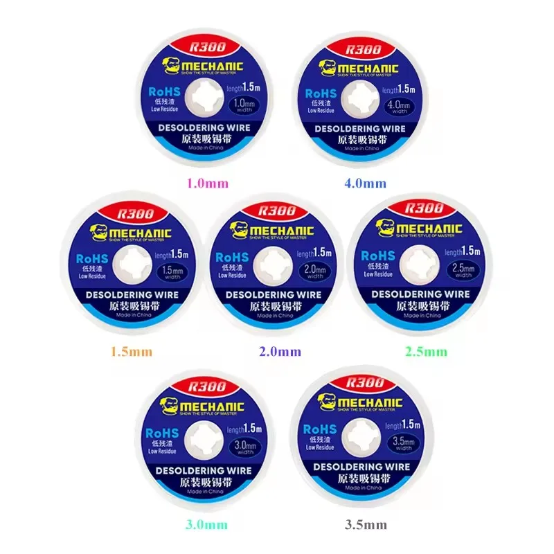 Tresse à Dessouder MECHANIC - Diamètres 1.0 à 4.0 Mm, Pour BGA Et Réparation électronique
