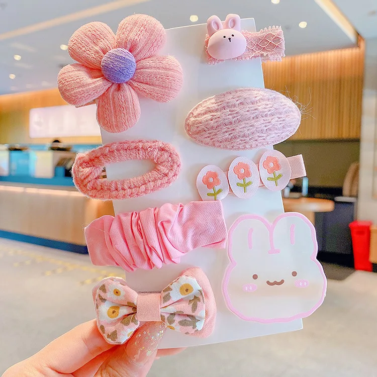 最新デザイン子供かわいいヘアクリップセットファッションボウ