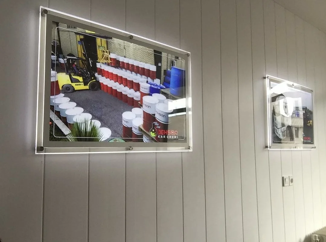 Wall Advertising Acrylic Light Box Display Backlit Led Poster Crystal