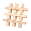 6 toothed building blocks (beech wood)