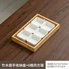 Original color handle tray [33*22*4] 6-compartment square dish