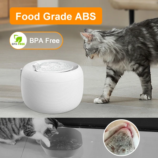 XCHO 20DB Quiet ABS Material Cat Water Fountain with Integrated Pump