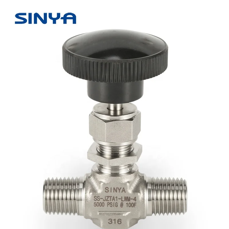 Sinya SS 316 Bonnet Manual Angle Type Needle Valves  90 Angle Type Needle Valves Manual Angle Needle Valve