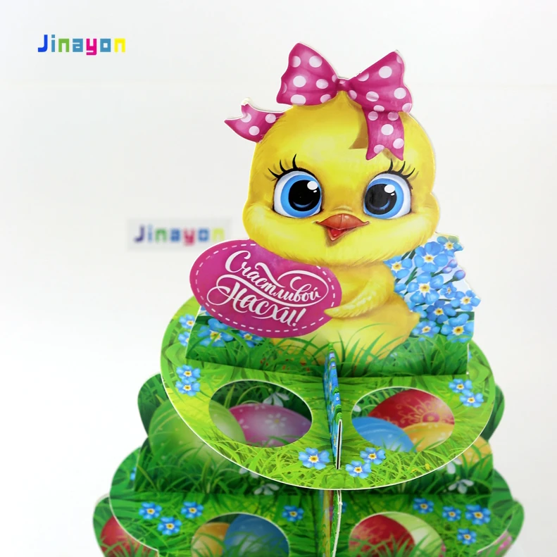 Jinayon op maat gemaakte kleurendruk Pasen-ei-display kartonnen verpakking van hoge kwaliteit, recyclebaar, op maat ontworpen