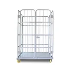 Supermarket Metal Steel Nesting Roll Cage Warehouse Cage Logistic Cage Trolley