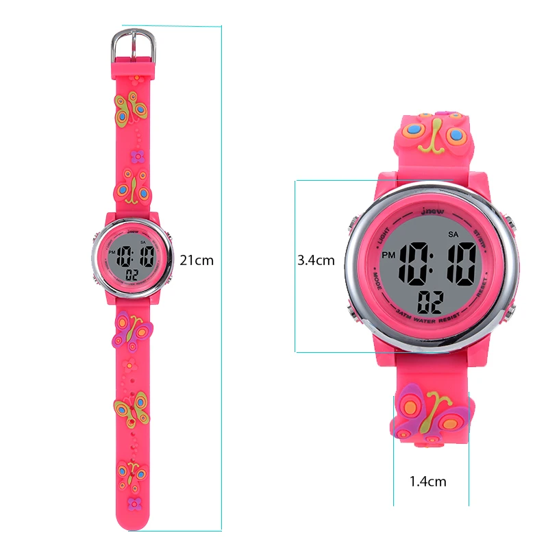Waterproof Cartoon LED Kids Smart Watch with Alarm ODM