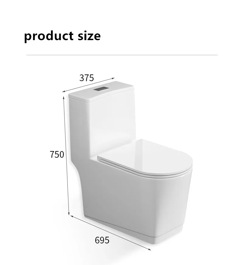 Hot sale high quality water saving floor mounted modern toilets hotel bathroom one piece ceramic wc toilet supplier